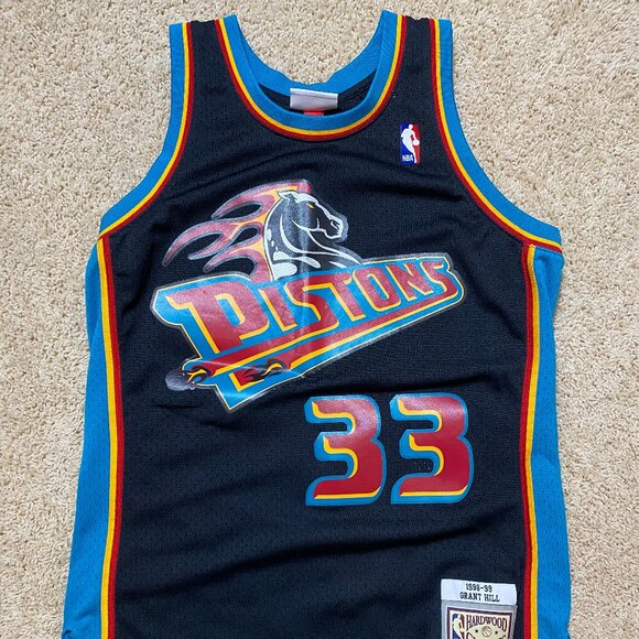 Grant Hill Detroit Pistons Retro Jersey M - Picture 1 of 3